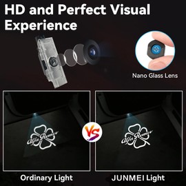 No Fade Car Door Lights Logo Compatible with Alfa Romeo, LED Welcome Lights Accessories for Giulia 952 Stelvio 949 Tonale Giulietta 159 Brera Spider Mito