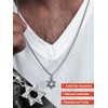 FaithHeart Megan Star of David Necklace Men Vintage Jewish Jewelry