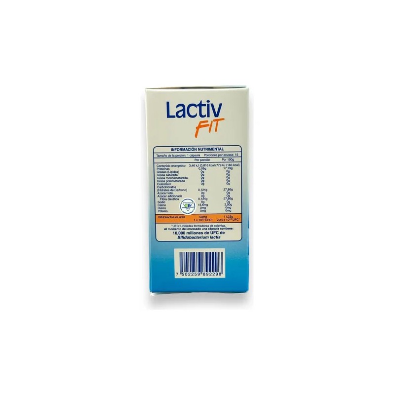Lactiv Fit Bifidobacterium Lactis C/15 Caps Naturex