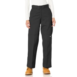 Dickies Women’s Loose Fit Double Knee Work Pants Black