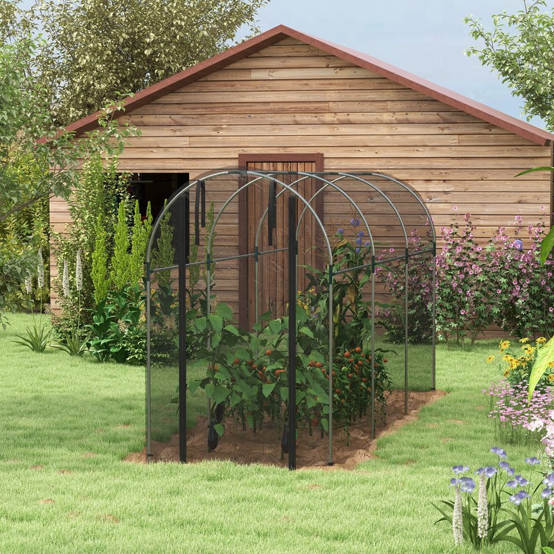 Outsunny 4' x 12' Crop Cage, Plant Protection Tent with