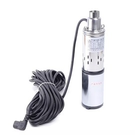 WUSILILU 48V 280W DC Submersible Solar Water Pump,Stainless Steel Deep Well Pump w/56FT Power Cord Makes & NSK Double Bearings for Industrial Irrigation Household Water Tank Water Supply