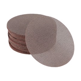 HEROFFIX 50 Pcs 9 Inch Abranet Sanding Mesh Anti-Clog Hook Loop Dust Free Net Sandpaper 80 Grit Brown Aluminum Oxide