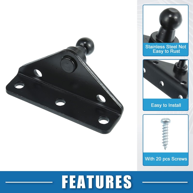 X AUTOHAUX Pack of 4 Car Gas Spring Mounting Bracket