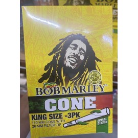 Bob King Size Cone 3 Ct Pack x 33 Packs
