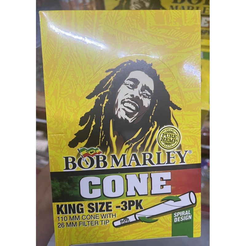 Bob King Size Cone 3 Ct Pack x 33 Packs