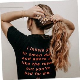 OHPHCALL Travel Detangler Brush Set 4pcs Wide Tooth Acrylic Hair Combs Hair Comb