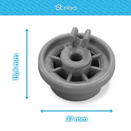 DL-pro 4 x Lower Basket Wheels for Bosch Siemens 00165314 165314 00420198 420198 Wheels Wheels for Silence Logixx Dishwasher