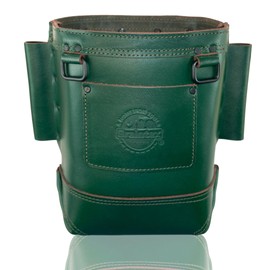 Graintex Nut & Bolt Bag Ambassador Series, Top Grain Leather, Tool Bag, Tool Belt for Ironworker Tools, Durable and Versatile Nut & Bolt Organizer for Professional Use (Emerald Green)