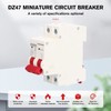 DC Circuit Breaker, DC Isolator Switch DZ47-63Z-2P 1000V 20A for