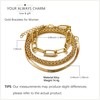 Gold Bracelets for Women Chunky Gold Bracelet Cuban Link Chain