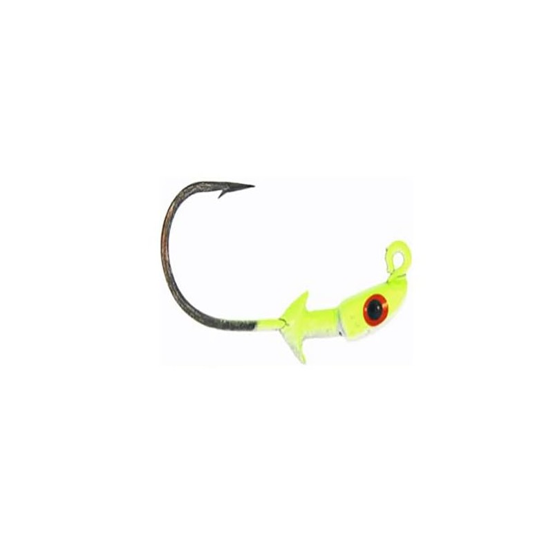 Bass Assassin Jigheads Red 0.11, Red Pumpkin, 1/16-Ounce