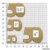Sweet Prints Inc Number 50 Cookie Cutter - Dishwasher Safe