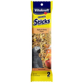 Vitakraft Parrot Treat Sticks - Apple And Honey - 5.5Oz