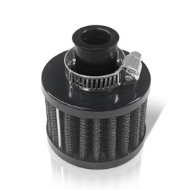 ZIMISI 0.47"/12mm Car Cold Air Intake Filter, Round Tapered Car Valve Cover Breather Filter, High Flow Automotive Filters, Fit for Most Cars, Motorcycles (Black)