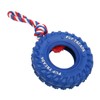 Dog Tire Chewing Toy Bite Resistant Treat Dispensing Rubber Aggressive