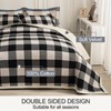 tohrisa Cotton Plaid Quilt Set, Ultra Soft 3 Pieces Queen