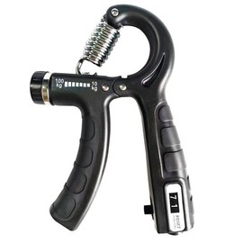 Grip strength training for hand and arm muscles, finger strength rehabilitation training, and fitness handshake training kit forearm 10-130 lb forearm exerciser Adjustable Extended Adjustable Resistance - Specification: Black