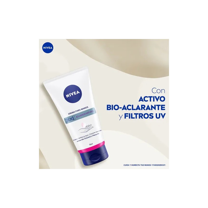 Nivea Crema de Manos Antimanchas Aclarado Natural, 75ml