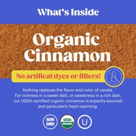 Loisa Whole Cinnamon Sticks, USDA Organic, Non-GMO, No-MSG, No Preservatives, No Artificial Coloring, No Artificial Flavors