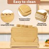 Essenhome Large Bamboo Cutting Board Set of 4 - Wood