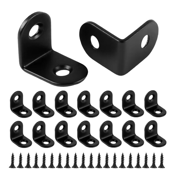 16pcs Small Angle Brackets, 20 × 20mm L Brackets, Right