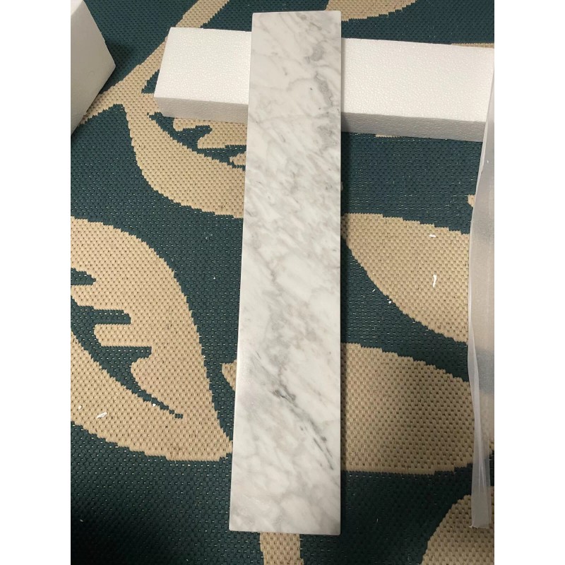 Home Decorators Collection 21-1/4 in. Vanity White Marble Side Splash,1006192