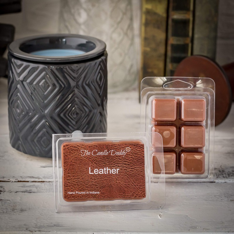 The Candle Daddy Leather Scented Melt- Maximum Scent Wax Cubes/Melts-