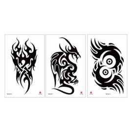 Starium Insa Emotional Party Vacation Tattoo Sticker 3 types set, 1 set, C / 스타리움 인싸 감성 파티 휴가 타투 스티커 3종 세트, 1세트, C