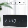 Wooden Digital Alarm Clock 8 Levels Adjustable Brightness Digital Clock