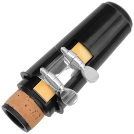 1Set Yootones Bb Clarinet Mouthpiece Kit w/Ligature Cap Reed for B Flat Clarinet Instrument (Silver)