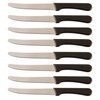 Steak Knives Serrated Set, Restaurant Quality, Stainless Steel, 4.25-Inch, Rounded