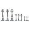 Scene Accessories 143 Distant View Material Steel Tower Diorama Supplies
