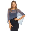 Back From Bali Womens Sheer Poncho Shrug Bolero, Lightweight Summer