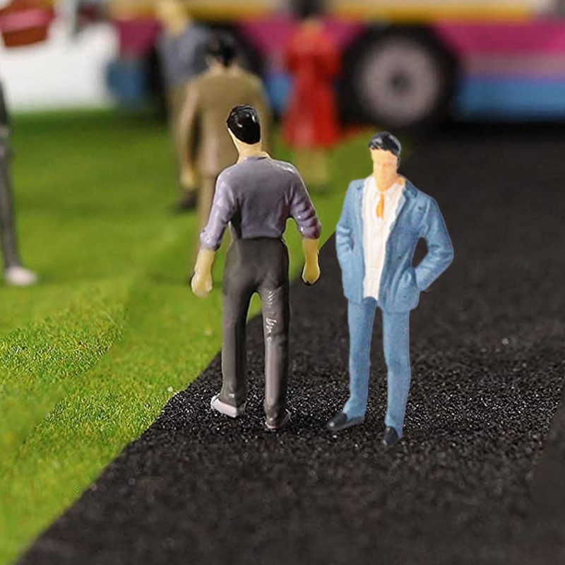 Mini People Figures 1:87 Painted Standing Pose HO Scale for