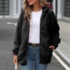 Vipwest Womens Plus Size Jackets Fall Over Sized Furry Fleece