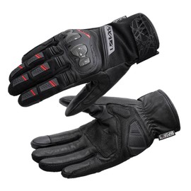 VXW Winter Motorcycle Gloves Waterproof Warm Men Women Full Finger Moto Gloves Touch Screen Motorbike Riding Gloves(Medium)