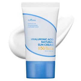 Isntree Hyaluronic Acid Natural Sun Cream SPF50+ PA++++, 50ml, 1 unit / 이즈앤트리 히아루론산 네추럴 선크림 SPF50+ PA++++, 50ml, 1개