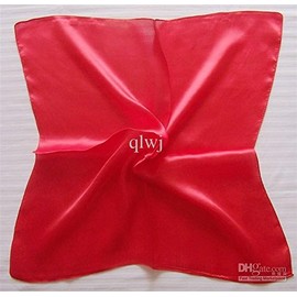 Fat-catz-copy-catz Small Unisex Square Nautical Head/Neck Ladies Satin Feel Scarf 50cm x 50cm (Red)