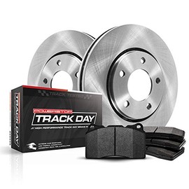 Power Stop TDBK112 Track Day Front Brake Kit- Brake Rotors and Brake Pads For EX35, E, G25, G35, G37, M35, M35h, M37, M45, M56, INFINITI, Q70, Q70L, QX50, QX70, 350Z, 370Z [Model Specific]