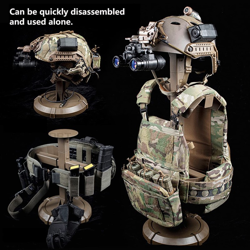 Zhongren Tactical Gear Stand Helmet Display Holder Store Tree Rack
