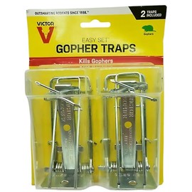 Victor Easy Set Gopher Trap Model 0610 Gopher Traps 2 Pack