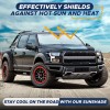 EcoNour X Large Black Silver Truck Sun Shade For Windshield