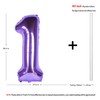 40 Inch Purple number Helium Foil Birthday Party Digit Balloons