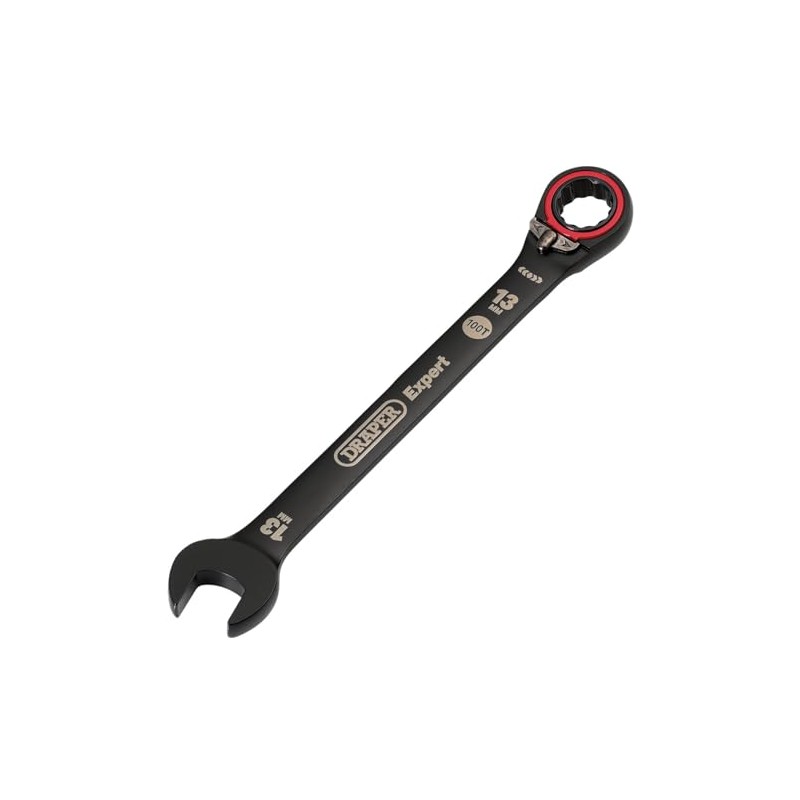 Draper 03903 Expert HI-TORQ Metric Reversible Ratchet Combination Spanner, 13mm,