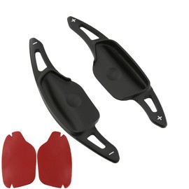 sumaikeji Aluminum Alloy Car Steering Wheel Shift Paddle Extension Sticker for Kia Sportage(2020-2022)/Sorento Hybrid (2021-2025)/Forte GT(2020-2024)/Carnival Hybrid(2025) (Black)