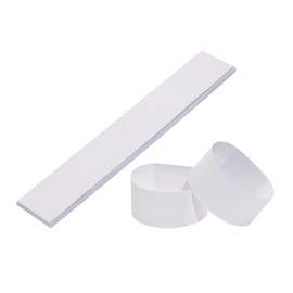 ONLYKXY 50pcs Self Sealing Cash Currency Straps Money Paper Bands Bill Wrappers Tape for Bank Supermarket Currency Organize Cash Dollar Wraps Organizer (White Blank, 50)