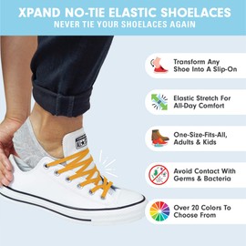 Xpand sistema de cordones elásticos sin cordones, talla única para todos los zapatos de adultos y niños