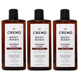 Cremo Cremo All Season Body Wash, Bourbon & Oak, 16 Ounce (Pack of 3)