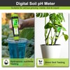 Digital Soil pH Moisture Tester,Plant Moisture pH Meter for Soil